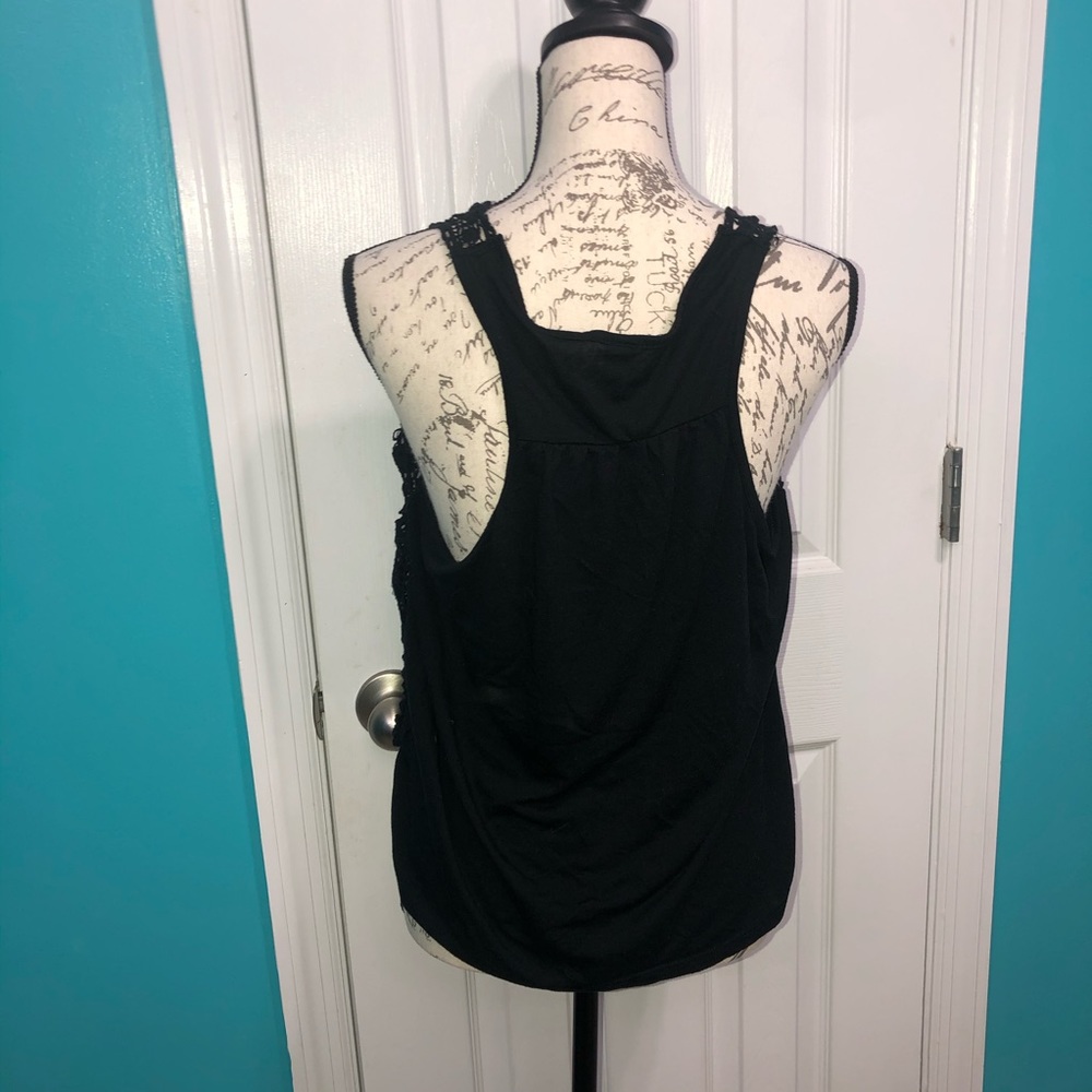 Lace Front Muscle Tank - Picture 3 of 4